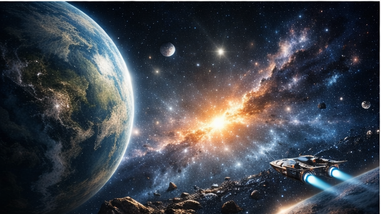 Illustration espace et exploration